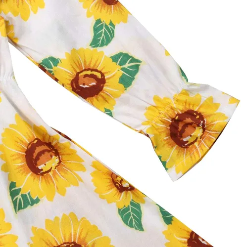 Miniatura 5 de Yokidi - Vestido de verano para niña (1 a 2.4in), diseño de girasol