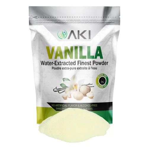 Miniatura 11 de Aki Polvo de Vainilla Fino en Polvo Extracto de Granos (150g/5.29oz) - Polvo Extraído con Agua Ideal para Hornear, Cocinar y Aderezar - Delicioso