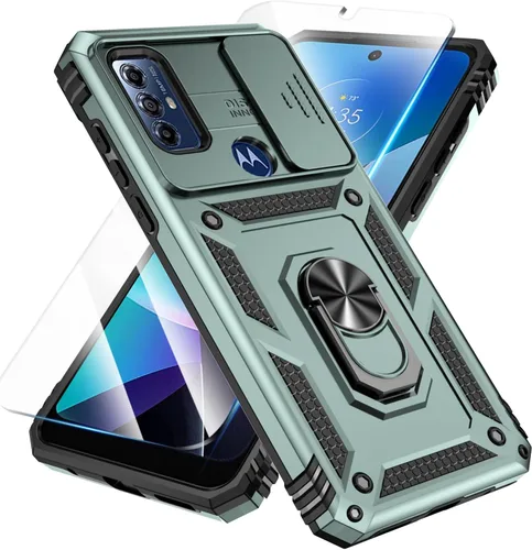 Miniatura 9 de SunStory Funda compatible con Motorola Moto G Play 2023, Moto G Pure, funda Moto G Power 2022 con protector de pantalla HD, cubierta de cámara