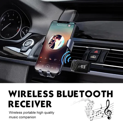 Miniatura 3 de Receptor Bluetooth USB para automóvil, pantalla LED HD, transmisor FM, adaptador de audio, DC 5V Plug and Play, receptor Bluetooth de frecuencia