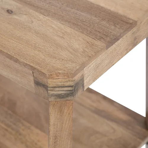 Miniatura 9 de Kate and Laurel Talcott Mid-Century - Mesa auxiliar rectangular de madera, 22 x 14 x 26 pulgadas, madera natural, mesa auxiliar decorativa