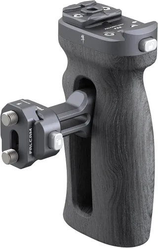 FALCAM F22 - Mango de liberación rápida, empuñadura lateral de la cámara, convertir rosca de 1/4 pulgadas a sistema QR F22, accesorio de grabación