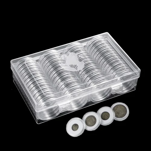 Miniatura 9 de AITIME Funda para coleccionista de monedas, 30mm