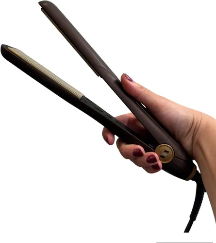Miniatura 2 de Therapy Iron Gold Edition - Placas de cerámica de 1 1/4 pulgadas con tecnología infrarroja que repara el cabello Dorado