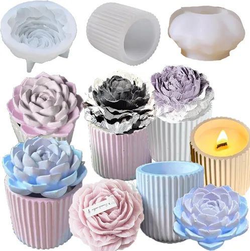 Miniatura 13 de Kit de 11 agujas de vela, moldes de herramienta de inserción de mecha, aguja perforadora con ojo de gancho, aguja de absorción de velas de ojo
