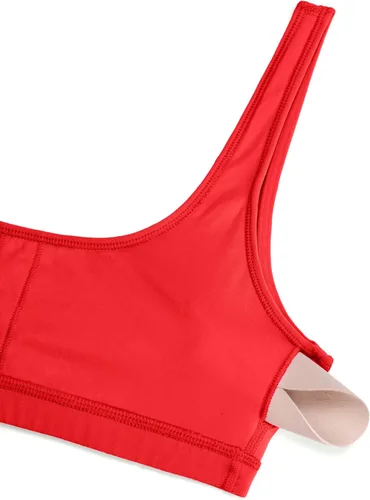 Miniatura 14 de CRZ YOGA Butterluxe - Mini brasier para mujer, cuello redondo, de bajo impacto, inalámbrico, deportivo, yoga, acolchado, para entrenamiento