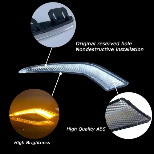 Miniatura 3 de Cambio de luz LED blanca/ámbar para niebla delantera y marcha diurna con función de señal intermitente LED dinámica Compatible con accesorios