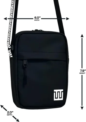 Miniatura 5 de ZETTEZ Cangurera de cuero - Diseño unisex de lujo para viajeros con estilo, Negro