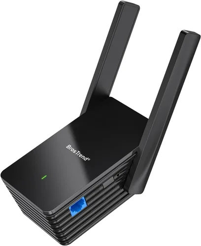 BrosTrend AX1500 WiFi 6 Adaptador Universal WiFi a Ethernet con Puerto Gigabit RJ45, Puente WiFi de Banda Dual para PC, Impresora, Smart TV,