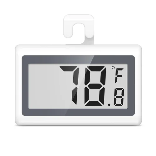 AMIR Upgraded Digital Refrigerator Thermometer, Fridge Freezer Thermometer with Clear LCD Display, Magnetic Back, Ideal for Home, Kitchen (1 Pack)