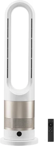 Miniatura 8 de VEVOR Bladeless Tower Fan, High-Velocity Floor Fan, 80° Oscillating with 8 Speeds, Timer, Remote Control for Bedroom, Office, Home