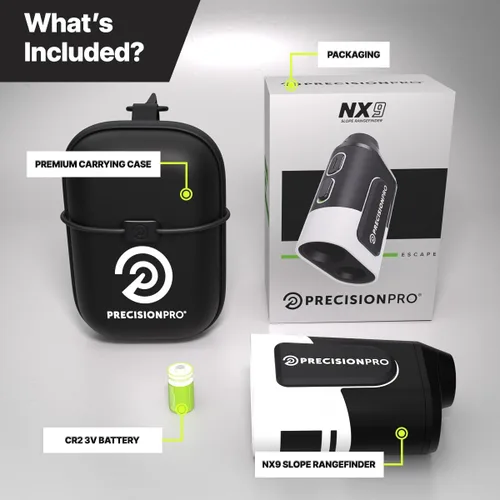 Miniatura 4 de Precision Pro NX9 Golf Rangefinder with Slope Switch – 900 Yards Laser Range Finder, Flag Lock Vibration, 6X Magnification, Magnetic Cart Mount