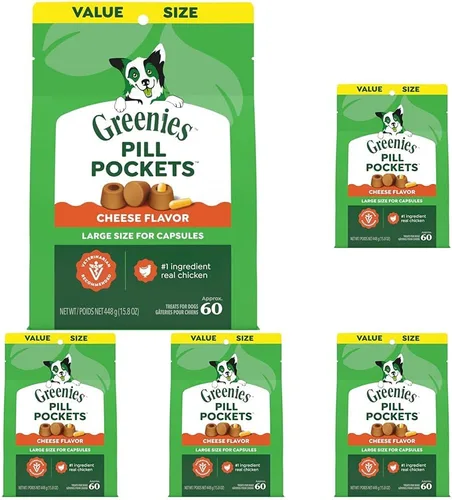Miniatura 20 de Greenies Pill Pockets con dulces de mantequilla de maní real para perros, Mantequilla de cacahuate