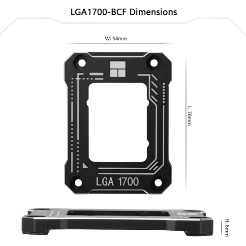 Miniatura 5 de Thermalright Intel 12ª/13ª generación LGA1700 Hebilla antiflexión, placa de presión curvada, fijador de corrección de flexión de CPU, totalmente