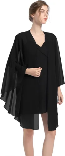 Miniatura 3 de Chales y envolturas de gasa para fiesta de boda, bufanda para mujer, vestido de noche nupcial en vestidos de ocasiones especiales