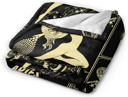 Miniatura 9 de Aries Manta 12 mantas de cama de horóscopo astrología, suaves y acogedoras, mantas de franela personalizadas de 60 x 50 pulgadas