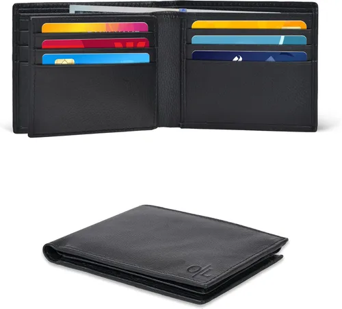 Miniatura 45 de Carteras RFID delgadas para hombres - Cartera de bolsillo frontal de piel genuina