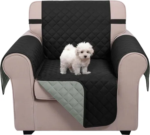 Miniatura 106 de U-NICE HOME Funda de sofá reversible para perros con correas elásticas, resistente al agua, protector de muebles para mascotas, funda de sofá