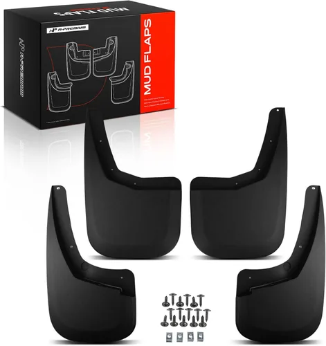 A-Premium Juego de 4 unidades de guardabarros con accesorios compatibles con Chevrolet Silverado 1500, Silverado 2500 HD 3500 HD 2007-2014,