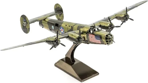 Miniatura 5 de Fascinations Metal Earth B-24 Liberator 3D Kit de modelo de metal