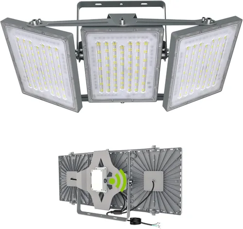 Miniatura 12 de Luces LED de inundación para exteriores, 150 W, 15000 lúmenes, 6000 K, del anochecer al amanecer, iluminación exterior con fotocélula IP66