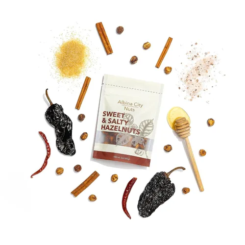 Miniatura 4 de Albina City Nuts Sweet & Salty Hazelnuts – Tasty Snacks, Handcrafted in Small Batches Using In-Season, Local Non-GMO Ingredients Free of Sulfites