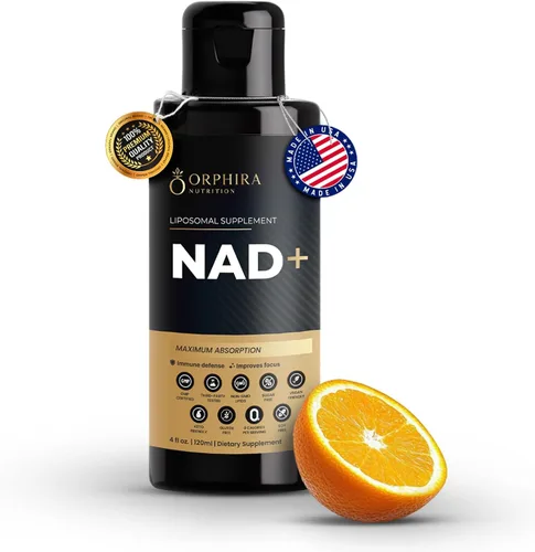 Orphira - Suplemento liposomal líquido NAD+ - 10 veces mejor absorción para energía celular, claridad mental, envejecimiento saludable y apoyo de