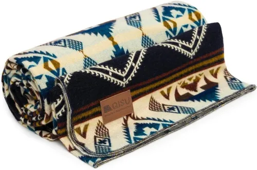 Miniatura 11 de QISU Manta de Lana Tipo Throw Grande, Hermosa, Cálida, Hecha a Mano en Ecuador por Artesanos Locales 94″ x 78″ Ultra Suave, Hipoalergénica