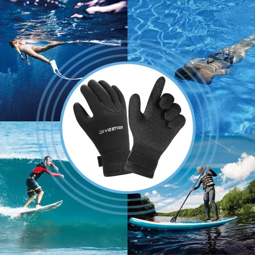 Miniatura 5 de Skyone Guantes de neopreno para buceo, guantes de buceo, guantes de surf de 0.118 pulgadas, 0.198 pulgadas, para hombres, mujeres, niños, térmicos