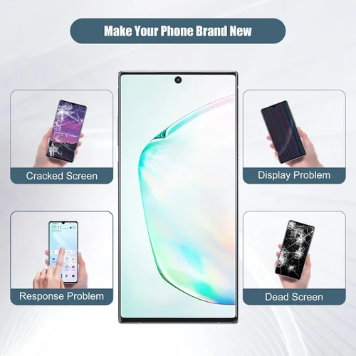 Miniatura 5 de Pantalla LCD compatible con Samsung Galaxy Note10+ Note 10 Plus SM-N975U SM-N975F/DS 6.8 pulgadas, pantalla táctil LCD con herramientas (gris)