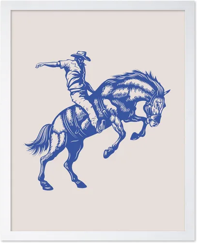 Miniatura 57 de Poster Master Póster de Rodeo marrón – Estampado retro de vaquero sobre caballo – Arte de vaquero – Arte occidental – Arte del salvaje oeste