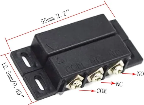 Miniatura 2 de MC-31B NC/NO - Interruptor magnético de láminas para montaje en superficie, interruptor magnético de puerta, sensor de contacto, para seguridad
