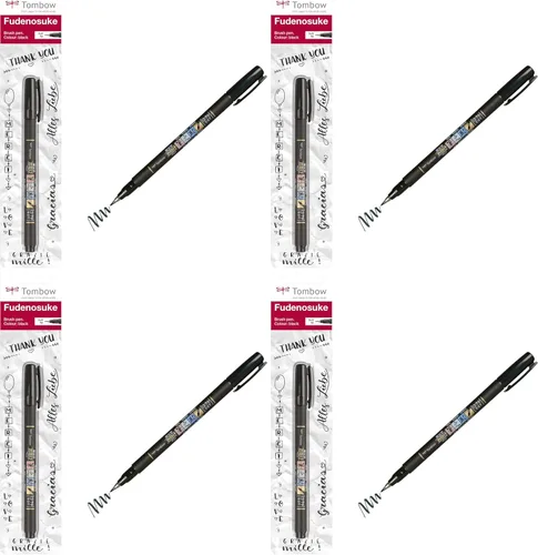 Miniatura 6 de Bolígrafo tipo pincel Fudenosuke, duro, (GCD-111), de Tombow