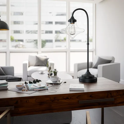 Miniatura 2 de Kenroy Home Lámpara de mesa Rain Drop con acabado de bronce cálido, estilo rústico, 26.5 pulgadas de altura, 15.5 pulgadas de ancho, 9.875 pulgadas