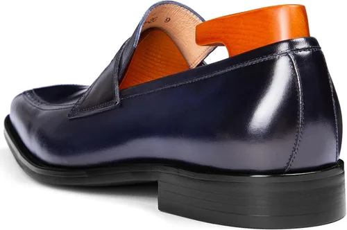 Miniatura 5 de Hallow unbind Zapatos de vestir hechos a mano para hombre, mocasines de cuero de grano completo, mocasines formales sin cordones para hombre