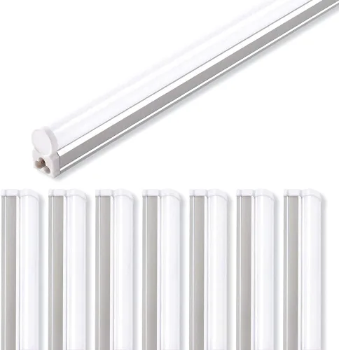 Barrina Luz LED para tienda de 4 pies, 2200 lm, 4000 K blanco frío, accesorio LED T5, luces de tienda enlazables, luz de techo y debajo del