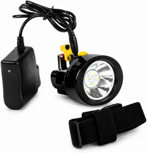 Linterna frontal LED recargable, resistente al agua, a prueba de explosiones, casco de alta potencia con largo tiempo de funcionamiento para minería