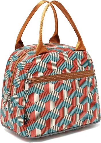 Miniatura 11 de Bolsa de almuerzo aislada FlowFly - Bolsa de asas organizadora para mujeres/hombres, Alpaca