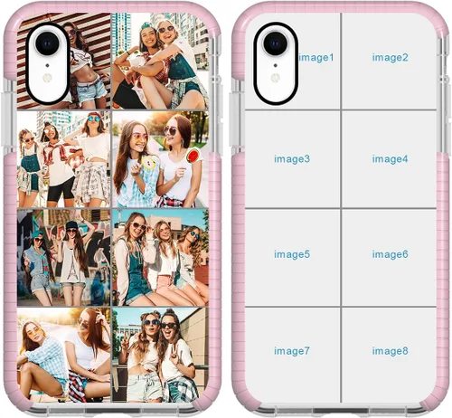 Miniatura 13 de Funda de teléfono personalizada para iPhone XR, diseño personalizado de fotos de collage de múltiples imágenes, resistente a los golpes, resistente