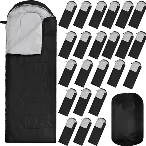 VitalCozy 24 sacos de dormir para adultos, ligeros, impermeables, para mochileros, camping, saco de dormir con saco de compresión, portátil compacto