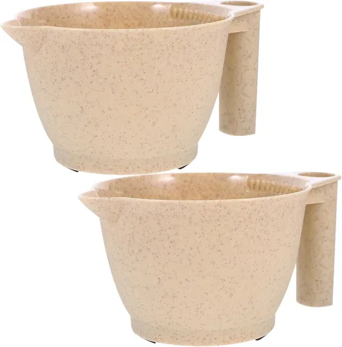 Miniatura 14 de minkissy Paquete de 2 cuencos de tinte para el cabello con mango ergonómico de 6.69 x 3.54 x 3.14 pulgadas, cuencos de mezcla