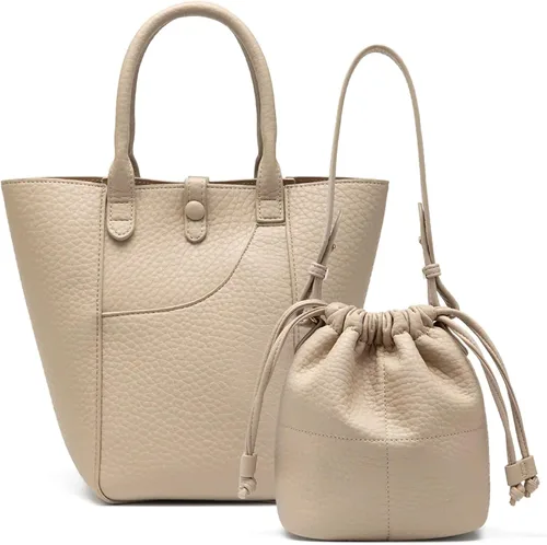 Miniatura 24 de NEWBELLA Bolso Hobo para mujer - Bolso de hombro y bandolera de cuero sintético, bolso de mano espacioso para el trabajo y uso diario
