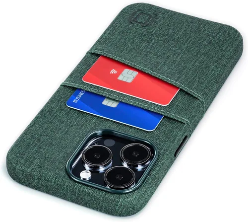 Miniatura 15 de Dockem Funda para tarjetas para iPhone 15 con placa de metal integrada para montaje magnético y 2 bolsillos para tarjetas: Cartera Luxe M2, piel