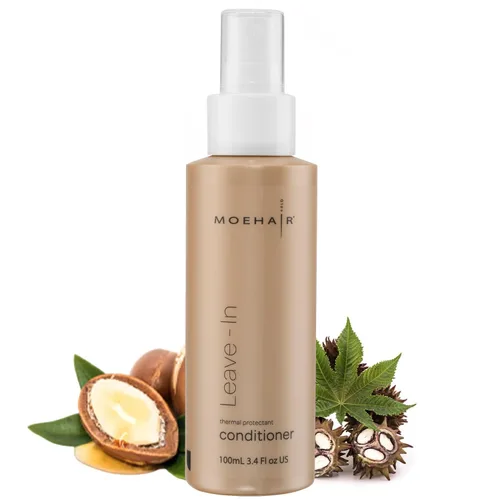 MOEHAIR Travel Leave In Acondicionador para desenredar el cabello, espray alisador para el cabello, tamaño de viaje, 3.4 onzas líquidas