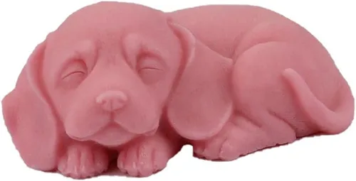 Miniatura 4 de Moldes de vela de silicona para perros 3D, molde de jabón lindo para cachorros, pastel de chocolate, fondant, molde para hornear