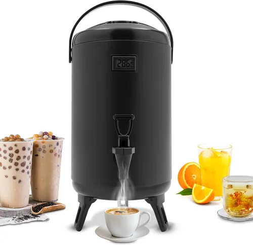 Miniatura 10 de Dispensador de bebidas aislado, dispensador térmico de bebidas frías y calientes de 12 litros/3.17 galones, dispensador de bebidas calientes aislado