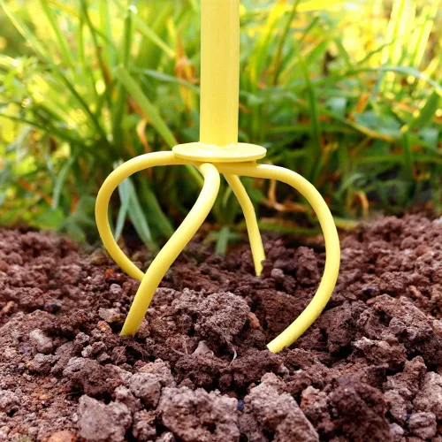 Miniatura 8 de Altdorff Taladro manual para jardinería, cultivador manual de garra de jardín con mango ergomómico, cultivador de acero, aireador de césped