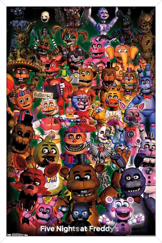 Miniatura 12 de Trends International Five Nights at Freddy's - Póster de pared Ultimate Group, 22.375 x 34 pulgadas, versión sin marco