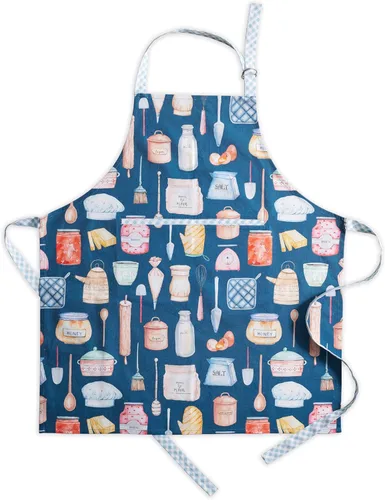 Miniatura 14 de Maison d' Hermine Delantal 100% de algodón para mujeres con bolsillo de cocina delantal de chef para hombres para cocinar primavera verano 001