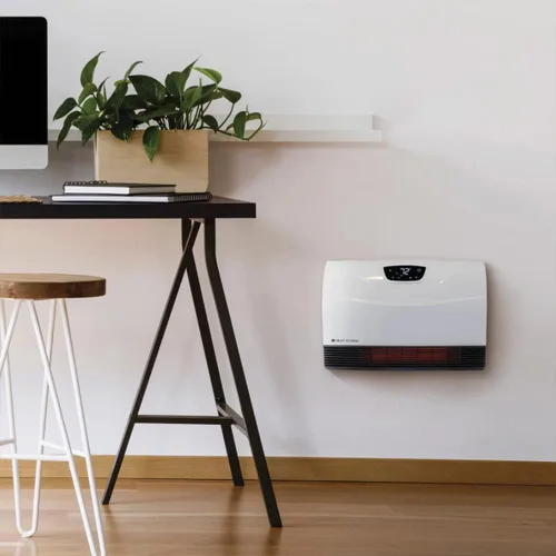Miniatura 8 de Calentador de Espacio Infrarrojo Heat Storm Phoenix con Patas Desmontables, Control Remoto, Eficiente Energéticamente-750-1500 Vatios, Blanco